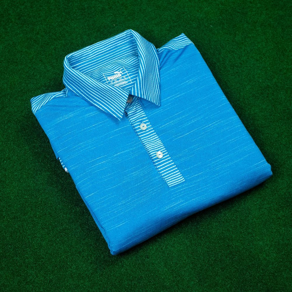 PUMA Golf Blue/White Polo